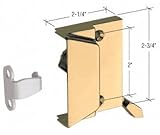 明るい真鍮ウィンドウサッシロック、2 "ネジ穴non-handed