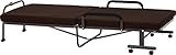 不二貿易 低反発 折畳ベッド フリーロック 42段ギア ブラウン 10799