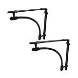 ブラケット シェルフサポート 棚受け １セット/２個 アイアン 【奥行24×高24cm】 INK-1401153H