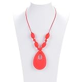 Teething Necklace Collection for Moms - BPA Free, Nontoxic Silicone Fashionable Teething Jewelry for