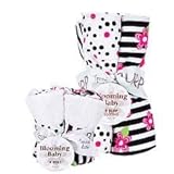 Zahara Bib and Burp Cloth Bouquet Set by Trend Lab [並行輸入品]