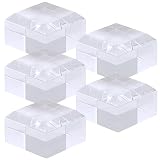 つくしサイエンス アクリルブロック 40×40×25mm 5個 面取り ベース キューブ ディスプレイスタンド 四角形 透明 クリア 展示 台座 E40-40-25*5