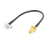 uxcell　TS9オスー RP-SMA-KYメスRG174ケーブル　同軸ケーブル　15cm