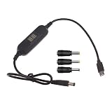 USB C 5V に 1.2V 3V 4.5V 6V 7.5V 9V 12V 2.5mm/3.5mm/4.0mm/5.5mm 調整可能な電圧ケーブル LED 表示付きおもちゃゲーム用 USB C 5V に 12V