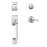Century Single Cylinder Handleset and Left Hand Accent Lever, Bright Chrome (F60 CEN 625 ACC LH) by 