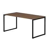 プラス Garage fantoni GX デスク 幅160 奥行80 高さ72cm 天板/濃木目 ブラック脚 GX-168H 436464