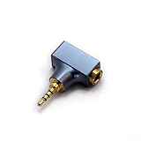 Linsoul DD HiFi DJ44B Mark II 4.4mmメスから2.5オスヘッドホンアダプター 金メッキ銅ソケット付き