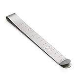 ILS - 12 pieces 11cm Hemming Clips Measure Pin Hem Clip Marking Ruler Guides Stainless Steel with Sc