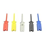 SMD ミニ プラスチック フラット　テスト フック クリップ グラバー プローブ ジャンパー 10個1セット ランダム色