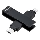 サンワダイレクト USBメモリ 2-in-1 ライトニング-Type-C 64GB iPhone/iPad/Android対応 スイング式 写真 動画 バックアップ スマホ 600-IPLC64GX3N