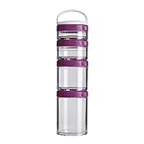 BlenderBottle GoStakスターター4 Pak Blender BottleポータブルコンテナPlum