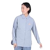 クリフメイヤー（KRIFF MAYER） 長袖シャツ ヘムラウンド オーバー シャツ 2344402LX:70:SAX サックス 速乾 静電ケア （サックス/Ｍ/Lady's）