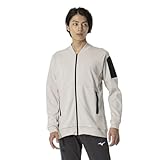 [ミズノ] トレーニングウェア ソフトストレッチ ジャケット 着心地 軽量 ジャージ 男女兼用 32MCB005 オートミルク杢