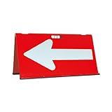 安全興業 矢印君 赤白 ABS-RW ×4