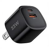 Masterplug 急速充電器 33W USB-C & USB-A 2ポート PD対応 GaN コンパクト ACアダプター iPhone・iPad・Android・Galaxy・Switch 各種対応 ブラック