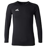 [フィンタ] FINTA サッカー フットサル ジュニア Jr ストレッチ 長袖 クールネック アンダーシャツ FT5998 (0500) ブラック 130