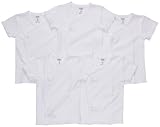 Carter 'sユニセックスベビーside-snap半袖Tee 5パックホワイト カラー: ホワイト