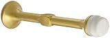 Rockwood 508.4 Brass Door Stop 4 Projection #12-24 x 1 FH MS Fastener 1 Base Diameter Satin Clear Co