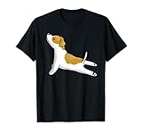 ヨガジャック・ラッセル・テリア犬 Tシャツ