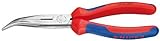 Knipex 2622200SBA Angled Long Nose Pliers with Cutter with Comfort Grip 8 Inch [並行輸入品]