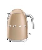 【日本正規品】SMEG スメッグ 電気ケトル (1.7L) (シャンパンマット)