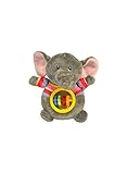 Baberoo Soft Stuffed Animal Toy Abacus Rattle for Babies Elephant 5 Inches [並行輸入品]