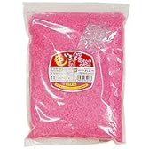 【わた菓子用　ザラメ】　色いろザラメ　赤（1kg） 　/ お楽しみグッズ(紙風船)付きセット