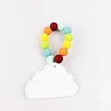 Mamimami Home 噛がため　おしゃぶり　シリコン　ペンダント クラウド ホワイト