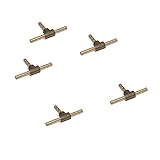 Perfk 高品質　5個　真ちゅう　継手　燃料ホース　空気　水　ホース　コネクタ　配管　T　コネクタ　実用　便利　全5サイズ　　　 - 1#　4mm