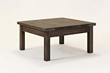 匠のガーデンテーブル・60cm×60cm（高さ30-40cmのご希望サイズ）（色：ブラウン）（無垢材・天然木製ローテーブル）日本製・完成品
