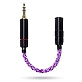 okcsc 変換ケーブル バランス接続ケーブル ジャック 変換 3.5mm 三極（オス）→ 2.5mm 四極（メス）8芯 10cm