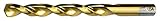 Cle-Line C18642 Heavy Duty Parabolic Jobber Length Drill, High Speed Steel, Tin Finish, Straight Sha