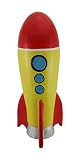 ジャンボ赤と黄色Rocket Ship Coin Bank