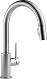 Delta Faucet 9159-AR-DST Trinsic Single Handle Pull-Down Kitchen Faucet with Magnetic Docking, Arcti