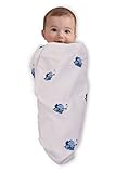 Mom's Home Premium Cotton Swaddle cum bedspread- Baby wrap - 100x100 CM - 0-2 Years [並行輸入品]