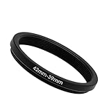 Toileum 42-39/40.5/42/43/43.5/46/49/52mm ステップアップリング/ステップダウンリング フィルター径変換アダプターリング ステップレンズフィルターアダプターリング(42-39mm）