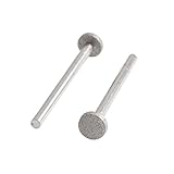 uxcell 軸付砥石　ダイヤモンド砥石　3mm x 8mm　ラウンドフラットチップ　2枚入り
