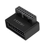 USB 3.0 90 度マザーボードアダプタ 19 ピン/20 ピン拡張アダプタソケットデスクトップマザーボードマザーボードヘッダー拡張 90 度アダプタ