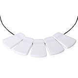 Lil' Jumbl Baby Teething Necklace | Organic Food Grade Silicone | BPA-Free (White) [並行輸入品]