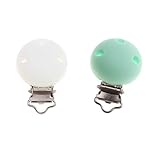 perfk ベビー　赤ちゃん　おしゃぶりホルダー　おしゃぶりクリップ　おしゃぶりチェーン　軽量で　2個セット