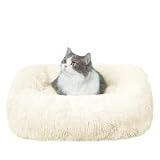 Bidason 猫 犬 ベッド クッション スクエア型 犬ベッド 猫ベッド もふもふ もこもこ 柔か 暖かい 防寒対策 ぐっすり眠れる 寝床 滑り止め ペットベッド 洗える ペット用品 小型犬 通年