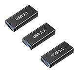 YFFSFDC USB-C メス to USB-A メス 変換アダプタ Type-C メス - Type-A メス 中継アダプタ USB3.2 Gen2 変換コネクタ 5A急速充電 10Gbps 高速データ転送 タイプC タイプA 3個セット