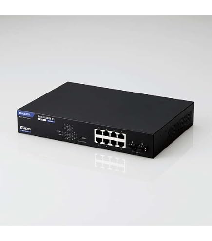 Amazon.co.jp: エレコム LANハブ WEBスマート PoE 24P EHB-SG2C24F-PL