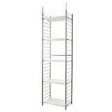 突っ張り壁面間仕切りラック　幅60cm　背板無しタイプ　ホワイト 色　NJ-0190