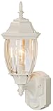 Heath Zenith SL-4192-WH Six-Sided Die-Cast Aluminum Lantern, White with Beveled Glass [並行輸入品]
