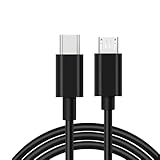 Type C Micro USB OTGケーブル タイプC マイクロ 2.4A充電/480Mbps データ転送 TPE Android スマートフォン タブレット MP3プレーヤー アンプ 外付けバッテリ カメラ ハードドライブ ゲームコンソールスマホ などに対応 1mブラック