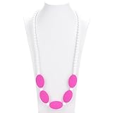 Consider It Maid Baby/Toddler Silicone Teething Necklace - Mix It Up Collection (Violet Red) by Cons