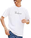 [JIGGYS SHOP] ジギーズショップ マルチプリントＴシャツ｜L Aホワイト メンズ TEE トップス ロゴT コットン 綿100％ 半袖 白 黒 バックプリント ワンポイント 夏服 シンプル カジュアル 大人 万能 着回し 半袖 定番