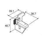 旧立山アルミ部品 その他 連結部品：連結部品(下かまち)[PKT1378] [KG]ダークグレー