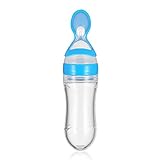 GoolRC 幼児 哺乳びん 食品調剤 スプーン ベビー ジュース 穀物 給餌 ボトル 90ml